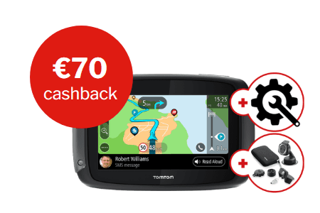 TomTom Cashback Actie | TomTom Rider 550 Premium Pack SE